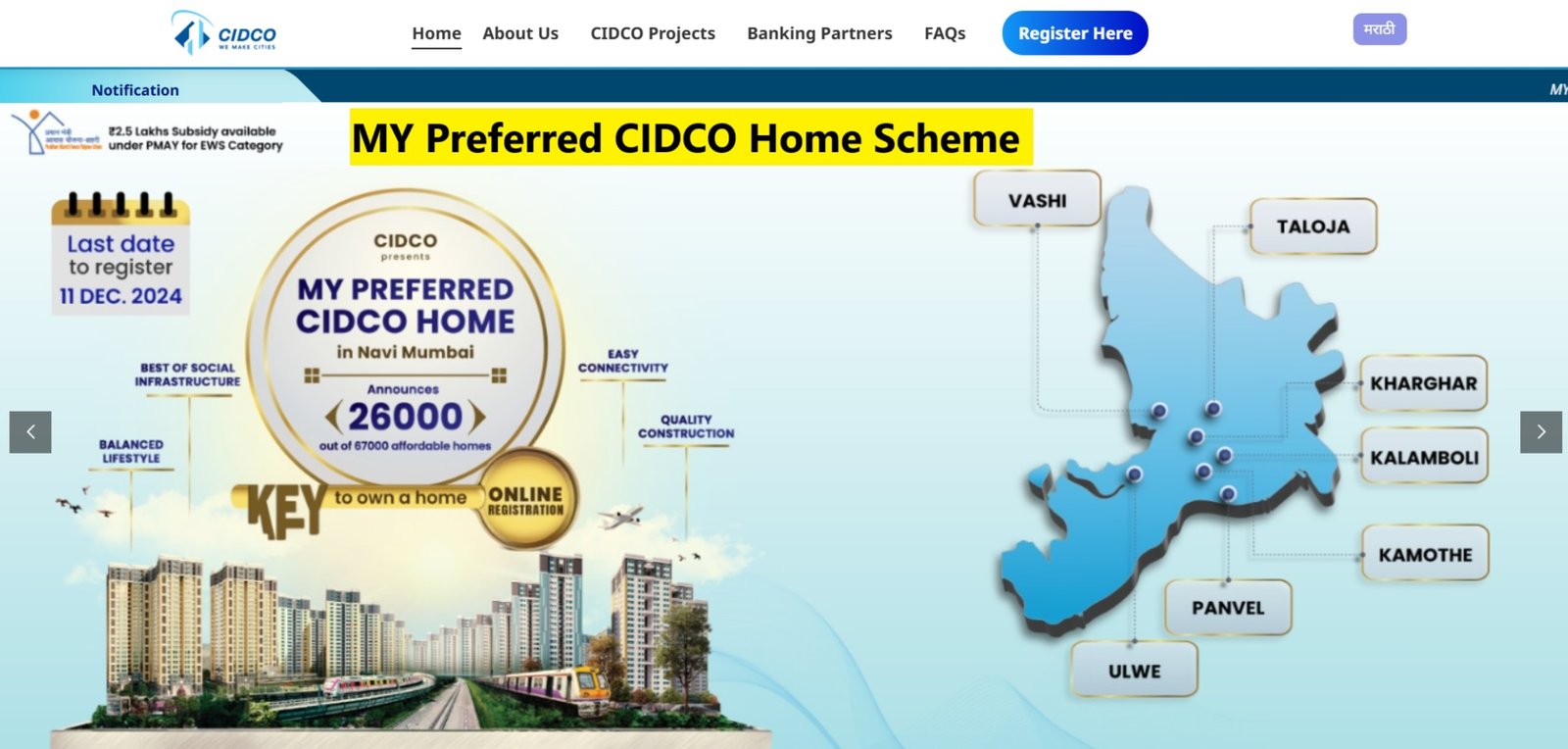 MY Preferred CIDCO Home Scheme